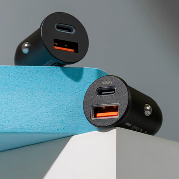 Încărcător auto Proove Tiny Power Pro PD USB‑C + USB‑A 65W negru