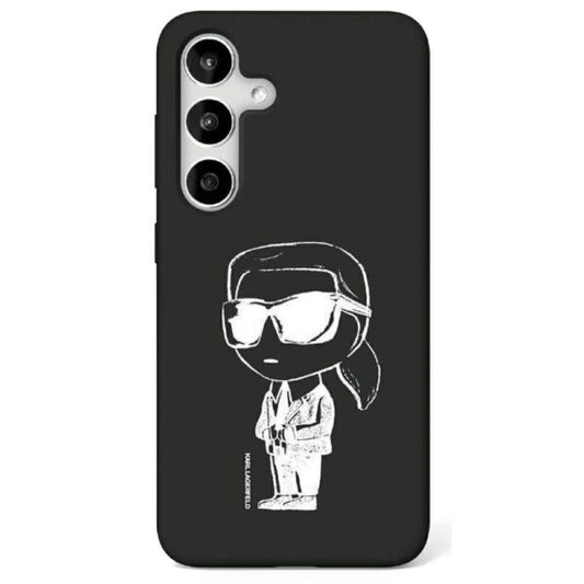 Karl Lagerfeld HC Magnetic Silicone Graffiti Ikonik case for Samsung Galaxy S25 black