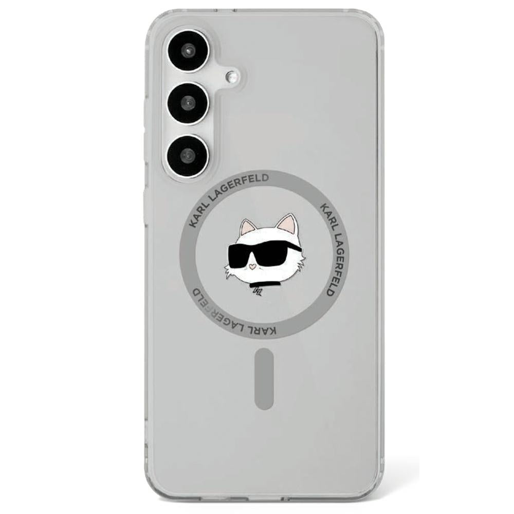 Husa Karl Lagerfeld HC Magnetic IML Metal Choupette Head pentru Samsung Galaxy S25 Negru