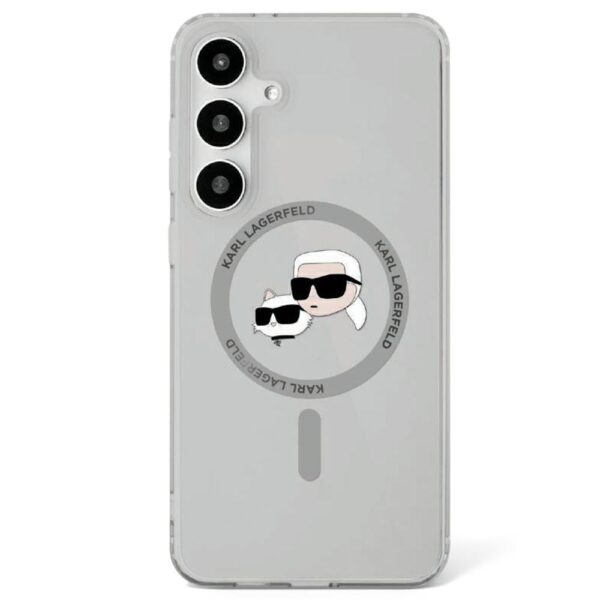 Karl Lagerfeld HC Magnetic IML Metal KC Heads case for Samsung Galaxy S25 black