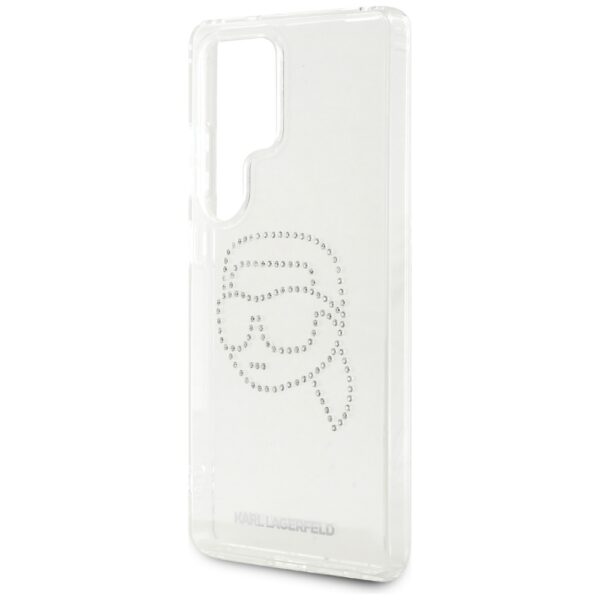 Husă pentru Samsung Galaxy S25 Ultra Karl Lagerfeld HC IML Rhinestones K Head transparent – Transparent
