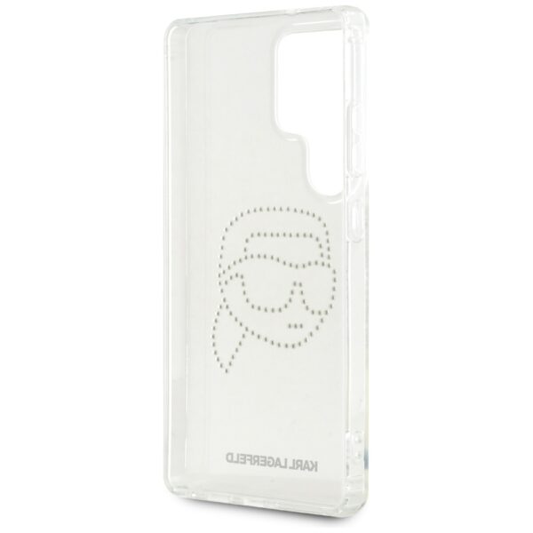 Husă pentru Samsung Galaxy S25 Ultra Karl Lagerfeld HC IML Rhinestones K Head transparent – Transparent