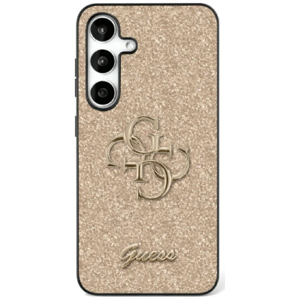 Husa Guess HC Fixed Glitter Big 4G pentru Samsung Galaxy S25 Ultra Auriu