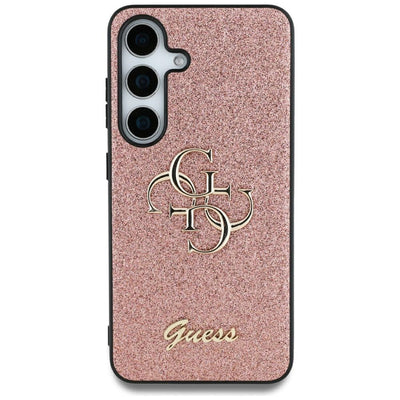 Husa Guess HC Fixed Glitter Big 4G pentru Samsung Galaxy S25 Ultra Roz