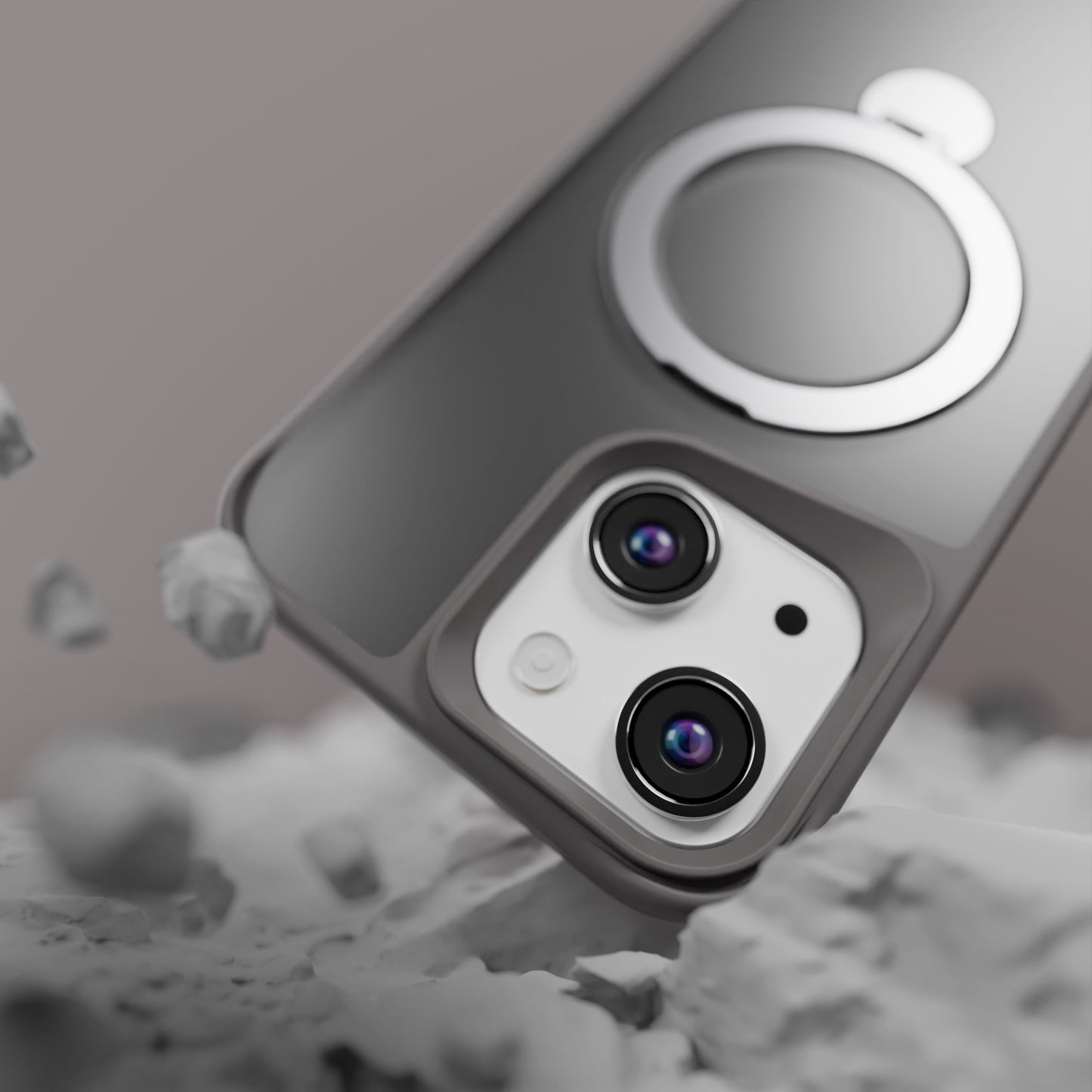 Etteri Matt Mag Ring case for iPhone 12 / 12 Pro 6,1" grey