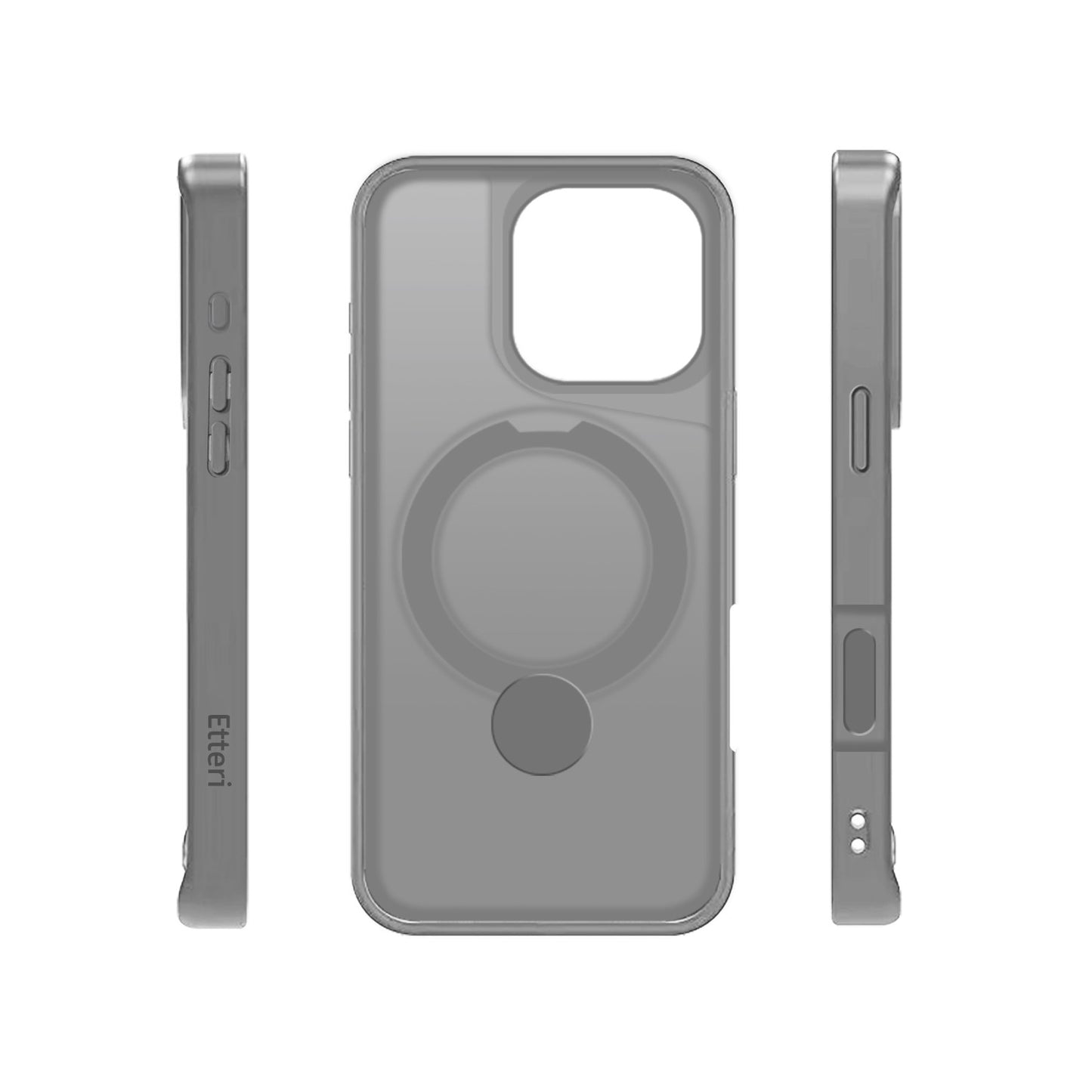 Etteri Matt Mag Ring case for iPhone 17 grey