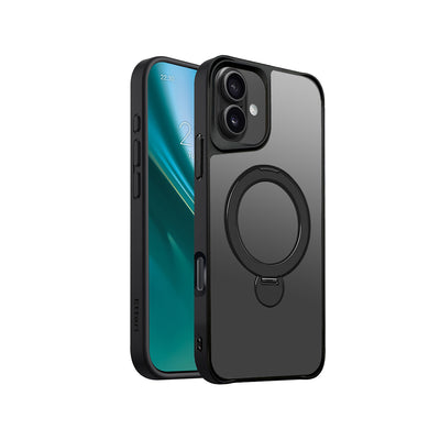 Husa Etteri Matt Mag Ring pentru iPhone 16 Plus 6,7" Negru