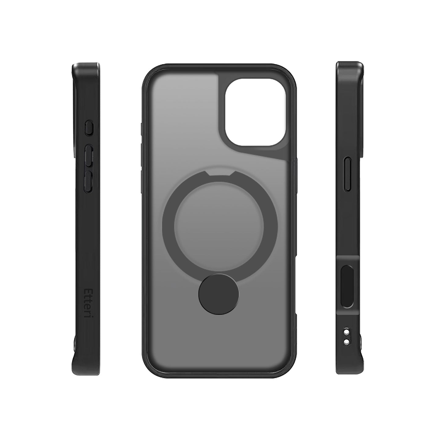 Etteri Matt Mag Ring case for iPhone 17 Air black
