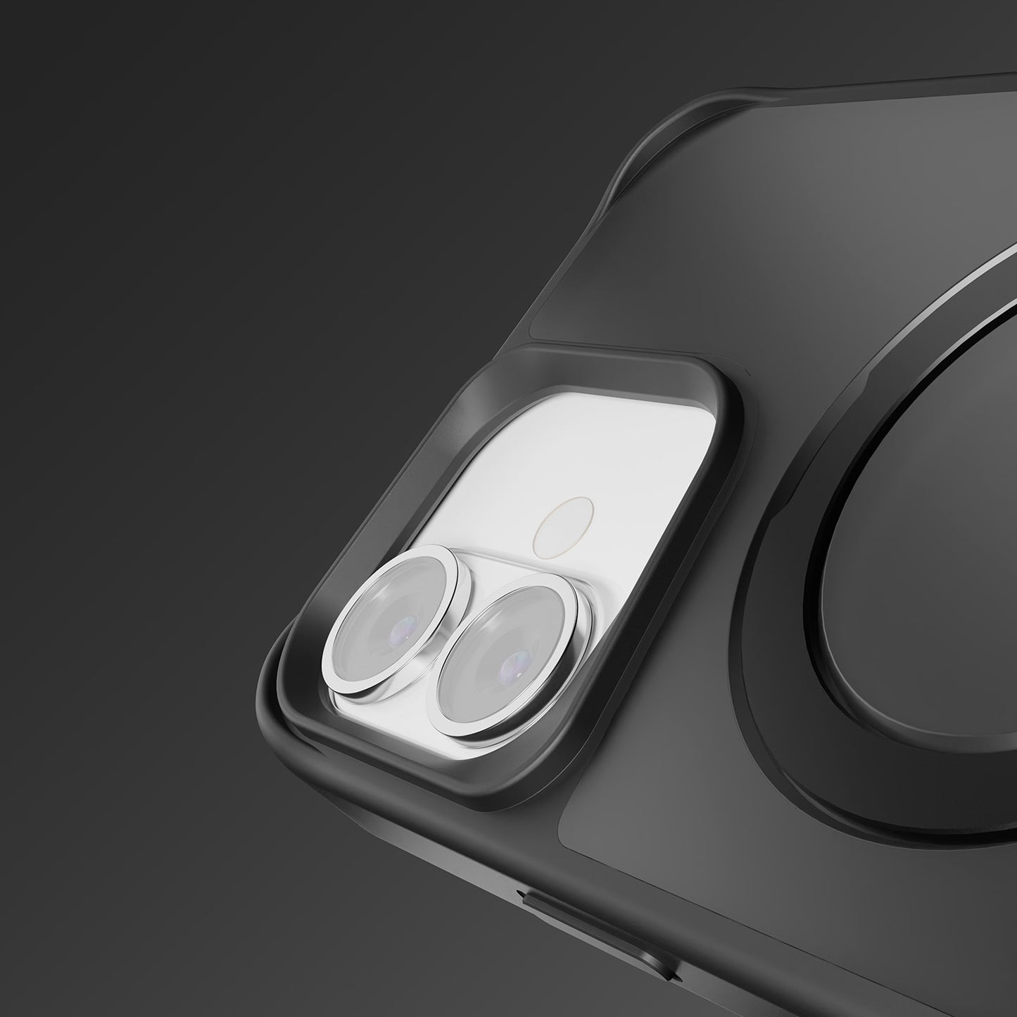 Etteri Matt Mag Ring case for iPhone 17 Pro Max black