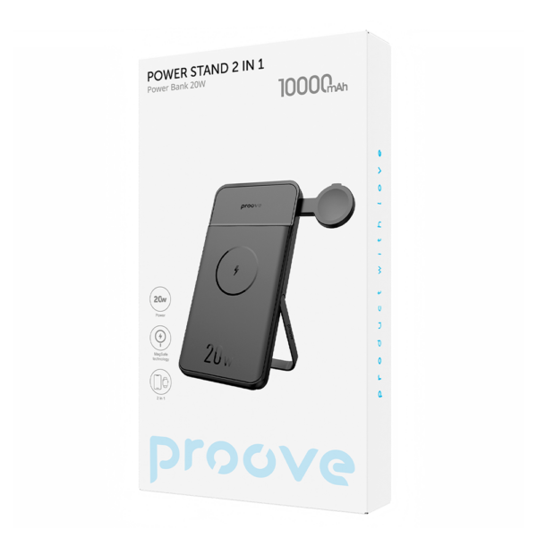 Proove power bank Power Stand 2 in 1 20W 10000mAh negru
