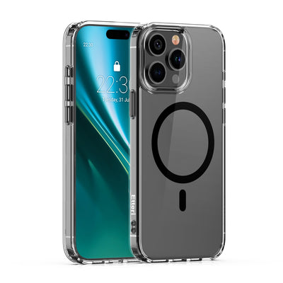 Husa Etteri Color Mag pentru iPhone 15 Pro 6,1" Negru