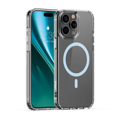 Husa Etteri Color Mag pentru iPhone 15 Pro 6,1" Albastru deschis