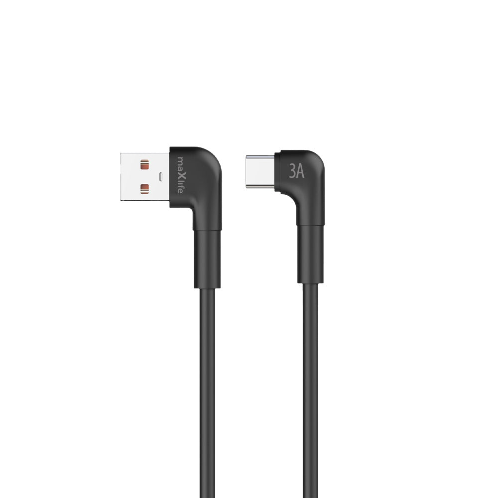 Cablu Maxlife Mxuc-09 Angle USB - Usb-c 2,0 M 3A Negru