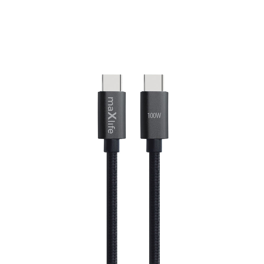 Cablu Maxlife Mxuc-12 Usb-c - Usb-c 1,0 M 100W Negru