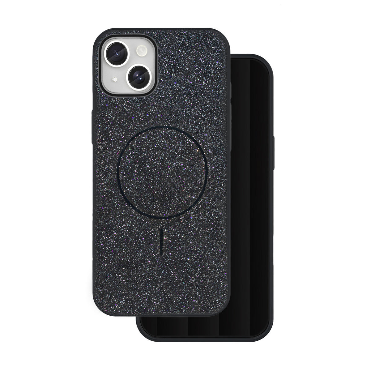 Husa Glitter Thin Mag pentru iPhone 13 6,1" Negru