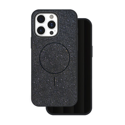 Husa Glitter Thin Mag pentru iPhone 16 Pro 6,3" Negru