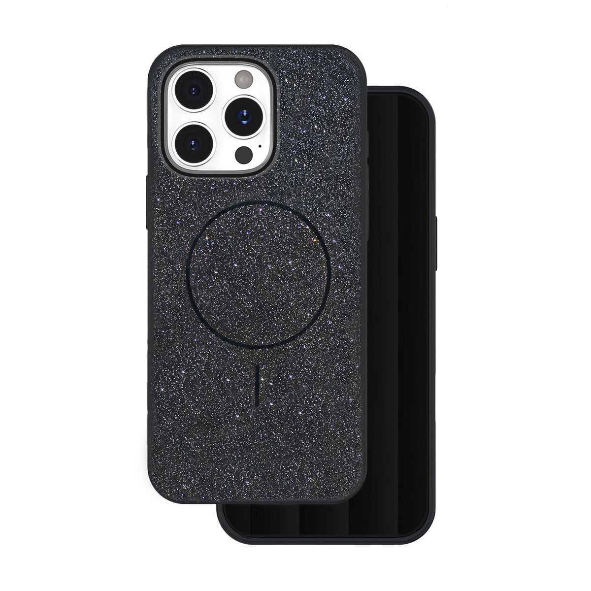 Husa Glitter Thin Mag pentru iPhone 17 Pro Max 6,9" Negru