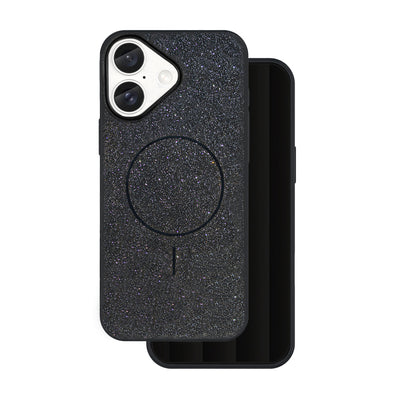 Husa Glitter Thin Mag pentru iPhone 16 6,1" Negru