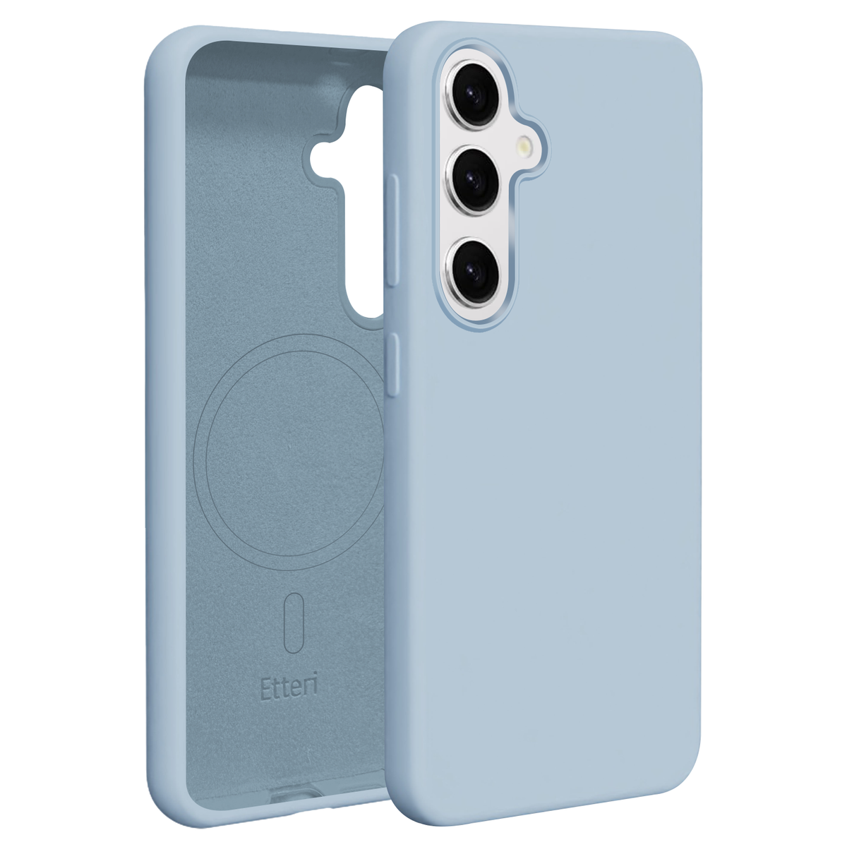 Husa Etteri Silicone Mag pentru Samsung Galaxy S25 Albastru deschis