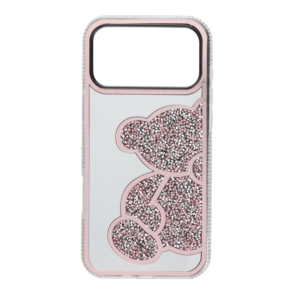 Husa Teddy Bear pentru iPhone 18 Pro Max / 17 Pro Max Roz