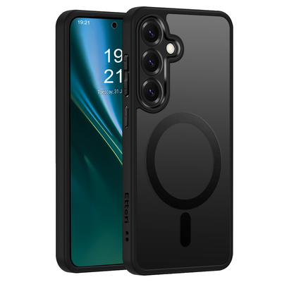 Husa Etteri Matt Mag pentru Samsung Galaxy S25 Negru