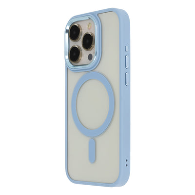 Husa Satin Elegant Mag pentru iPhone 15 Pro Max 6,7" Albastru