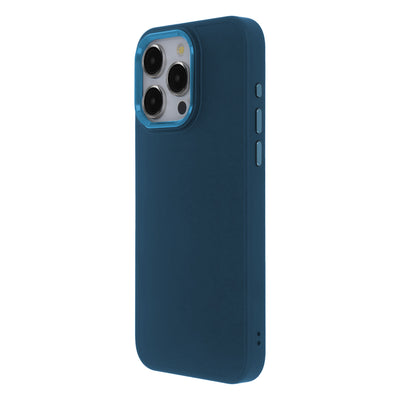 Husa Satin Elegant pentru iPhone 15 Plus 6,7" Albastru inchis