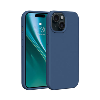 Husa Etteri Silicone pentru iPhone 14 6,1" Albastru inchis