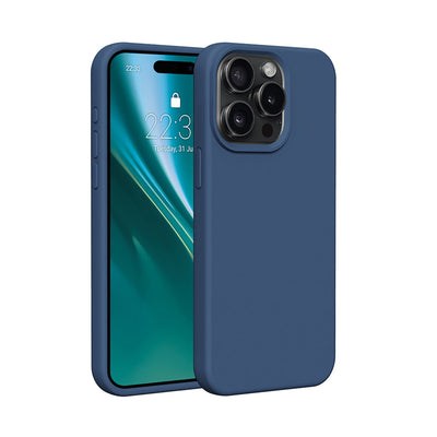 Husa Etteri Silicone pentru iPhone 15 Pro 6,1" Albastru inchis