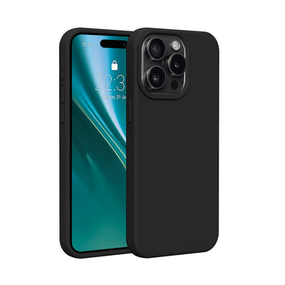 Husa Etteri Silicone pentru iPhone 15 Pro 6,1" Negru