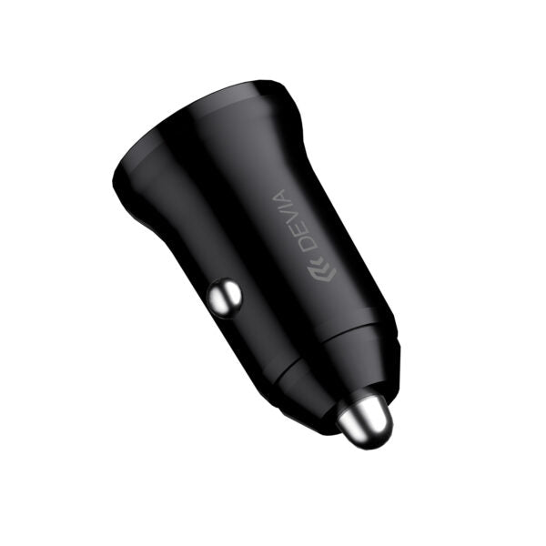 Devia – Încărcător Auto Smart Mini PD/QC 3.0, 30W, 1×USB + 1×USB‑C, Alb