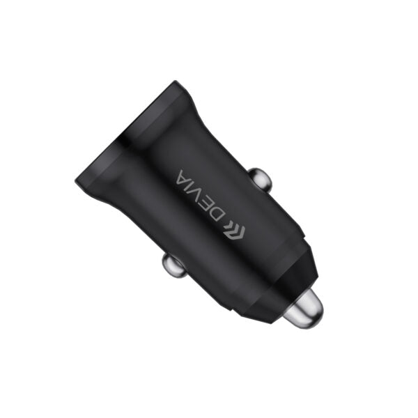 Devia – Încărcător Auto Smart Mini PD/QC 3.0, 30W, 1×USB + 1×USB‑C, Alb