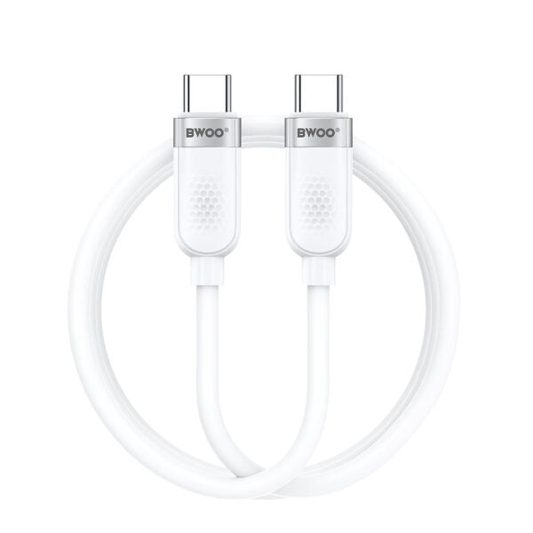 BWOO X315C-C 65W cablu USB-C - USB-C 1m Alb