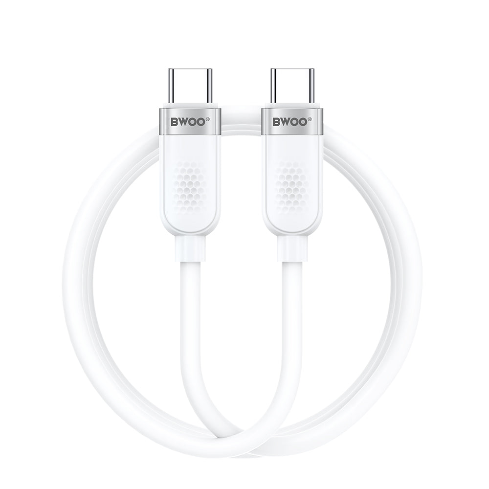 BWOO X315C-C 65W cablu USB-C - USB-C 1m Alb