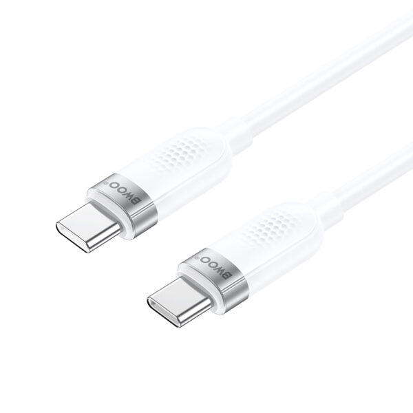 BWOO X315C-C 65W cablu USB-C - USB-C 1m Alb