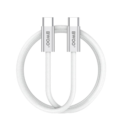 Cablu BWOO 240W Braided Usb-c - Usb-c Bo-x317c-c 1m Alb