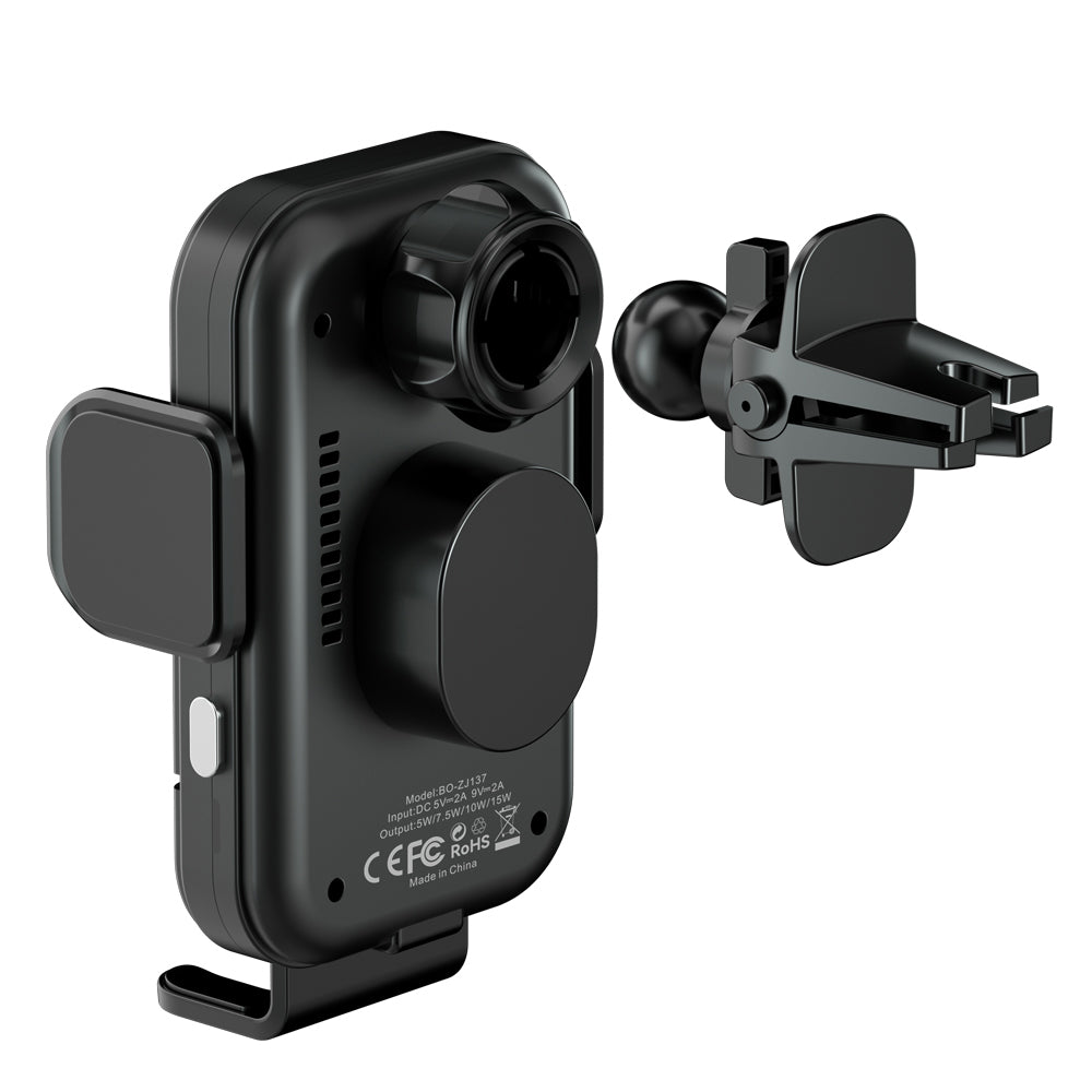 Suport auto BWOO ZJ137 cu încărcător wireless automat 15W