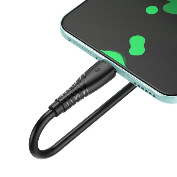BWOO cablu USB - USB-C 1m 27W 3A Negru BO-X318C