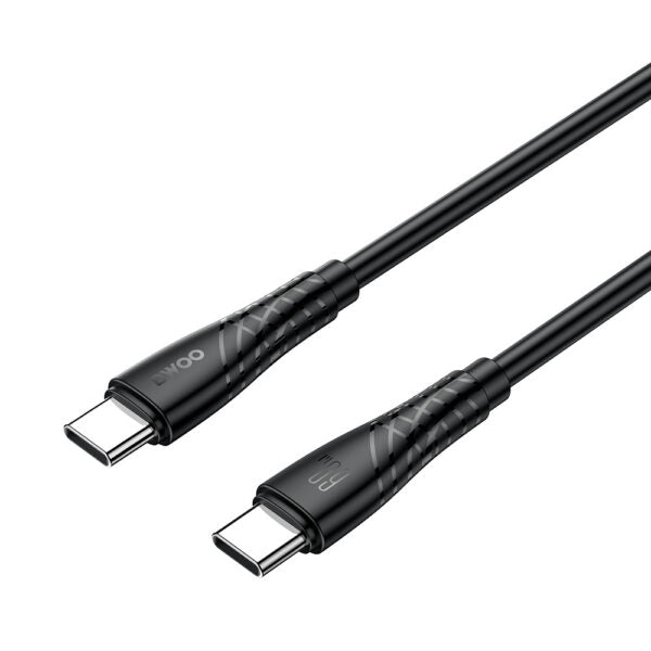 BWOO 60W cablu USB-C - USB-C BO-X318 1m Negru