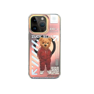 Husa Zuck Bear New York Never Sleep Magsafe pentru iPhone 15 Pro Max Brooklyn Baller TTT