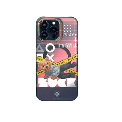 Husa Zuck Bear New York Never Sleep Magsafe pentru iPhone 15 Pro Queens Spark TTT