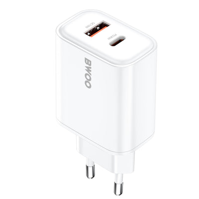 Incarcator priza BWOO Cda207 PD 36W 1x Usb-a + Usb-c Port Alb