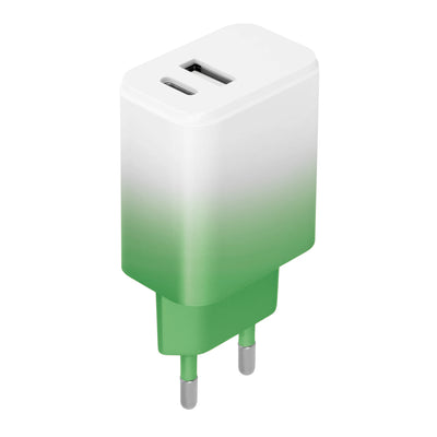 Incarcator Setty USB + Usb-c 20W Lsig-ac-20 Mint-Alb Gradient