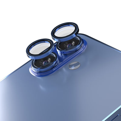 Folie Etteri Camera Lens Protector pentru iPhone 16 / 16 Plus Albastru