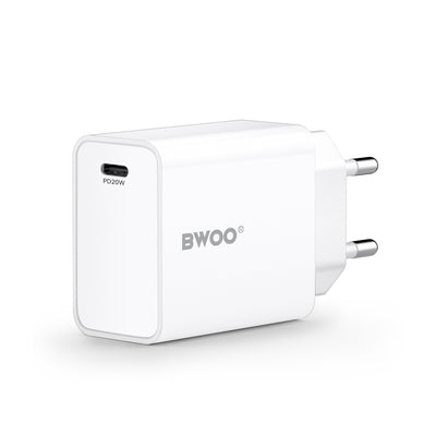Incarcator priza BWOO 20W Cda226 QC 1x Usb-c Alb