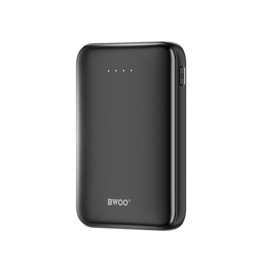 Power bank BWOO P72 QC 22.5W PD 20W 5000 mAh cu 2 porturi USB-A și 1 port USB‑C negru