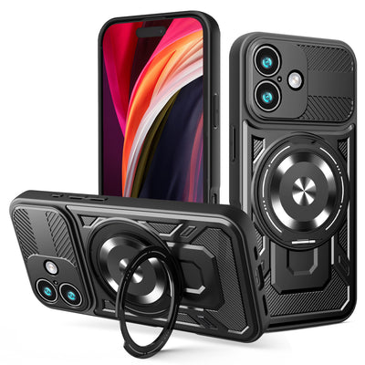 Husa Defender Armor Mag pentru Xiaomi Redmi Note 15 Pro Plus 5G (EU) Negru