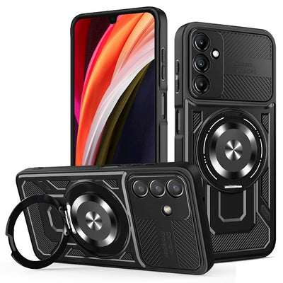 Husa Defender Armor Mag pentru Samsung Galaxy A17 4G / A17 5G Negru