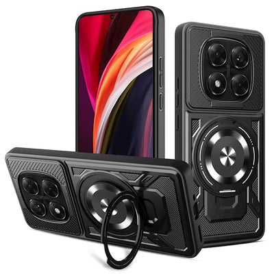 Husa Defender Armor Mag pentru Xiaomi Redmi Note 14 Pro 5G Negru