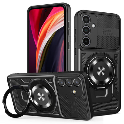 Husa Defender Armor Mag pentru Samsung Galaxy A55 5G Negru